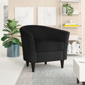 Kronos Faux Leather Barrel Chair
