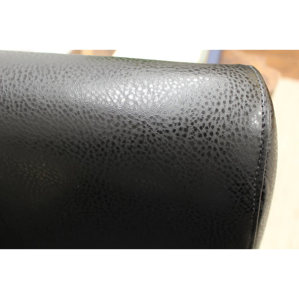 Kronos Faux Leather Barrel Chair