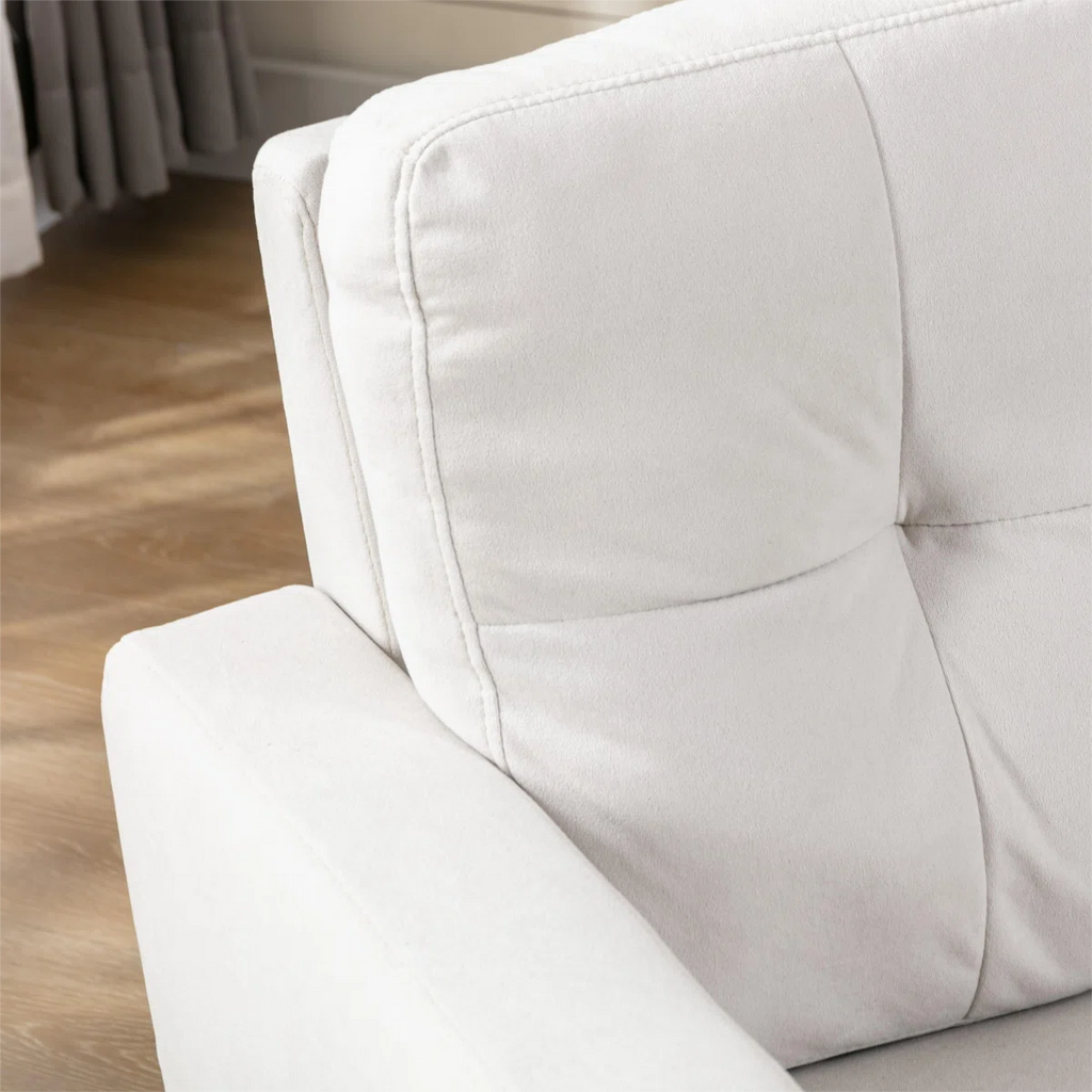 Candelora 28.35" W Modern Tufted Upholstered Accent Chair with Metal Feet Guards (Set of 2)