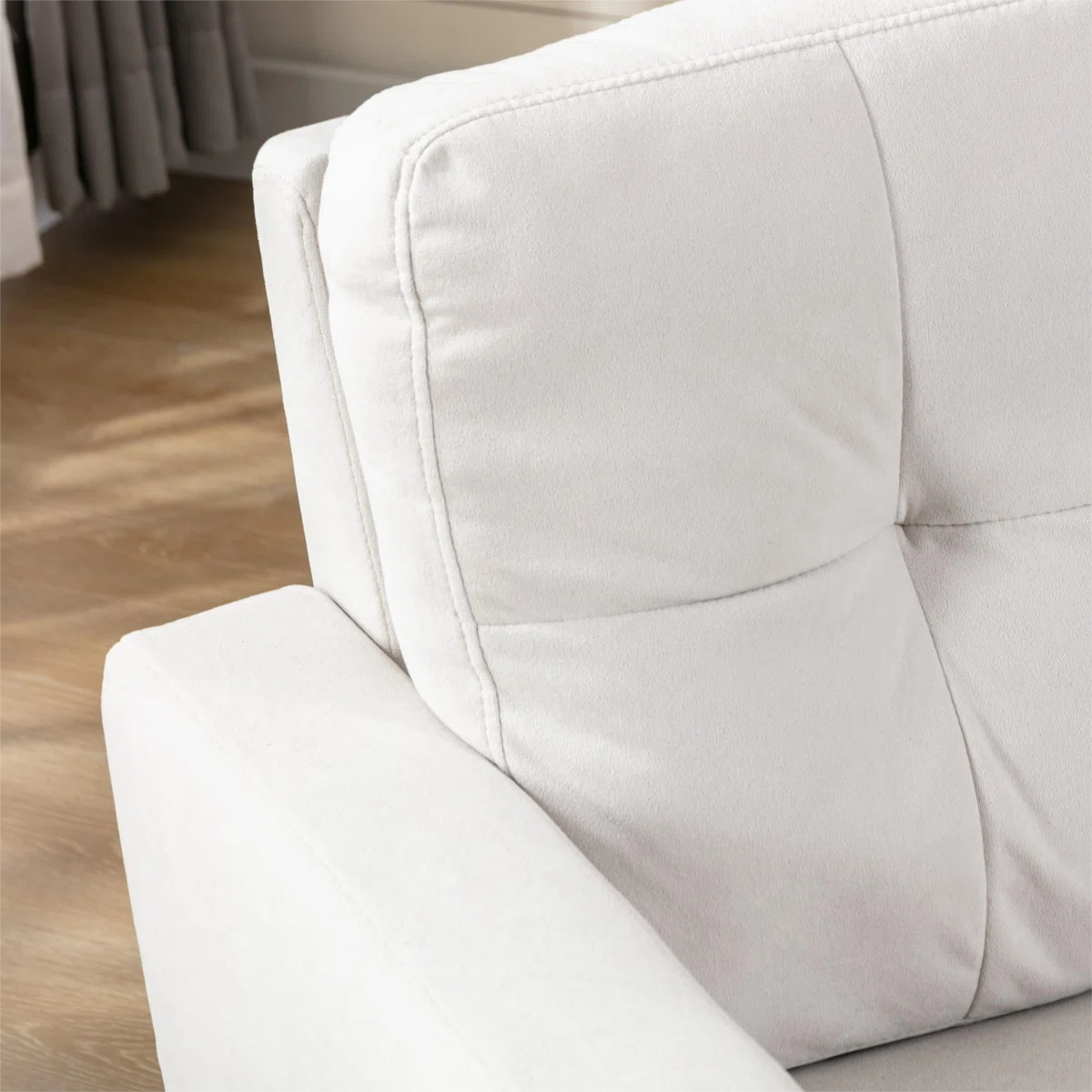 Candelora 28.35" W Modern Tufted Upholstered Accent Chair with Metal Feet Guards (Set of 2)