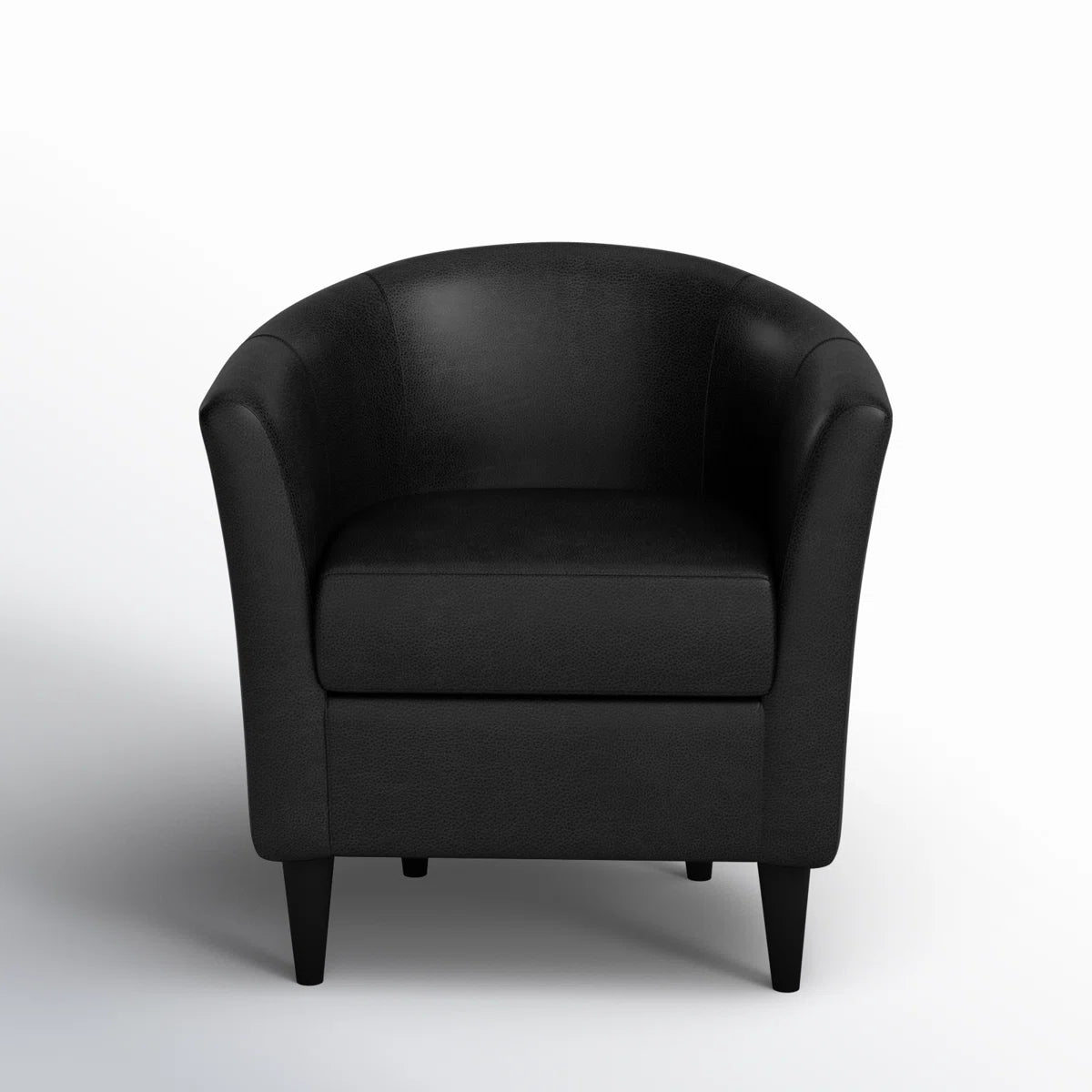 Kronos Faux Leather Barrel Chair