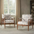 Avidite 27.25"W Farmhouse Solid Wood Arm Chair No Assembly Needed (Set of 2)