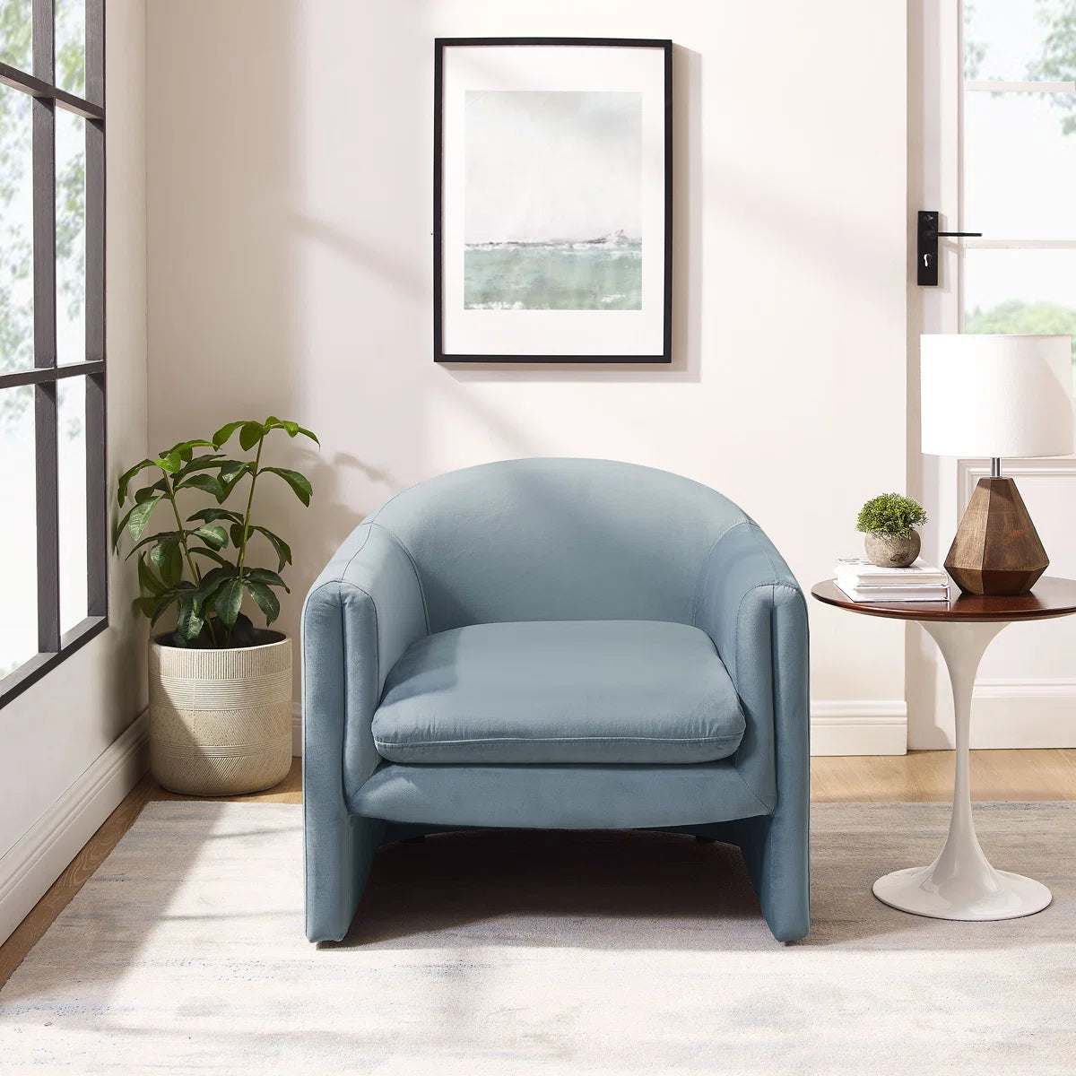 Sephine 31.2" Upholstered Nordic-style Accent Chair