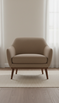 Warm Taupe Modern Armchair